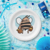 Bienenstock-Cartoon Pappteller (Party)