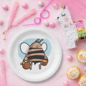 Bienenstock-Cartoon Pappteller (Party)