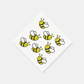 Bienenstock-Cartoon Serviette (Ecke)