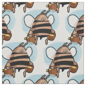 Bienenstock-Cartoon Stoff (Muster)