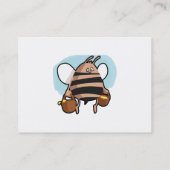 Bienenstock-Cartoon Visitenkarte (Rückseite)