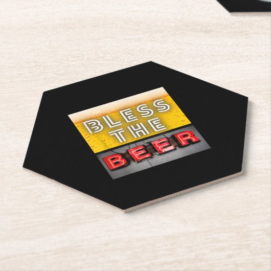 Bienenstock| Das Bier segnen Untersetzer (angewinkelt)