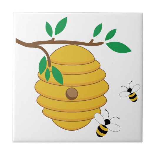 Bienenstock Fliese (Vorderseite)