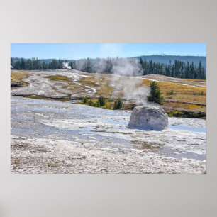 Bienenstock-Geysir, Yellowstone-Nationalpark Poster