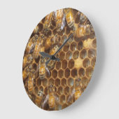 Bienenstock Große Wanduhr (Winkel)