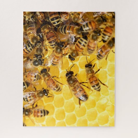 Bienenstock-Honigbienen-Foto-Puzzle Puzzle (Vertikal)