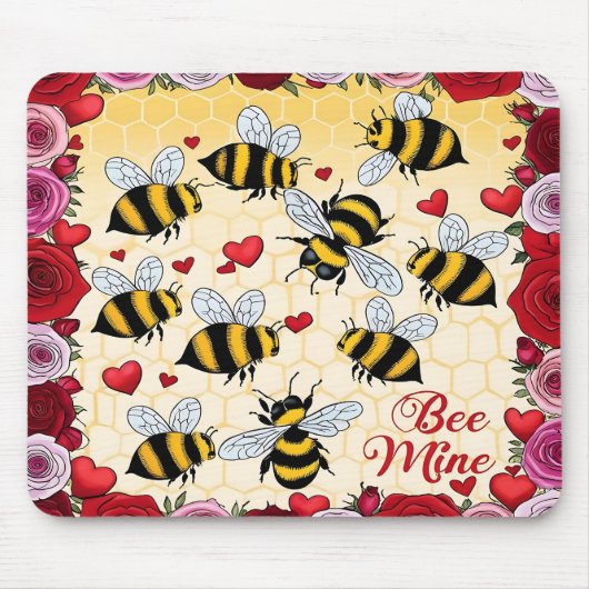 Bienenstock-Liebe Mousepad (Vorne)