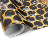 Bienenstock mit Honeycomb Nah Geschenkpapier (Rolleneckpunkt)