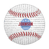 Bienenstock-personalisiert Baseball (Vorderseite)