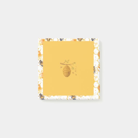 Bienenstock Post-it Klebezettel (Vorderseite)