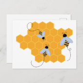 Bienenstock Postkarte (Vorne/Hinten)