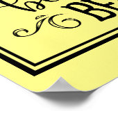 Bienenstock regiert Word Art Poster (Ecke)