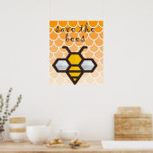 Bienenstock rette die Bienen Poster (Küche)