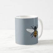 Bienenstock-Sinnessilber-Tasse Kaffeetasse (VorderseiteRechts)