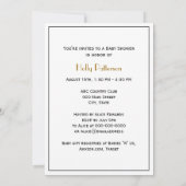 Bienenstock und Bienen #1 Heraldic Vintag Einladung (Rückseite)