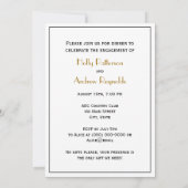 Bienenstock und Bienen #1 Heraldic Vintag Einladung (Rückseite)