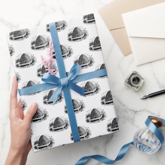 Bienenstock und Bienen #1 Heraldic Vintag Geschenkpapier (Schenken)