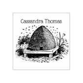 Bienenstock und Bienen #1 Heraldischer Vintager Na Gummistempel (Prägung)