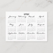 Bienenstock und Bienen & 2026-Jahrkalender Visitenkarte (Rückseite)