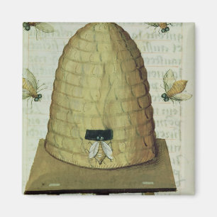 Bienenstock und Bienen Magnet
