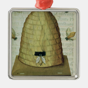 Bienenstock und Bienen Ornament Aus Metall