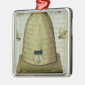 Bienenstock und Bienen Ornament Aus Metall (Links)