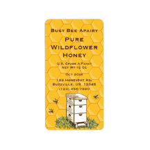 Bienenstock und Honeycomb Personalisierter Apiary 