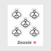 Bienenstockbiene Aufkleber (Blatt)