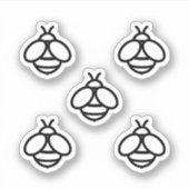 Bienenstockbiene Aufkleber (Vorderseite)