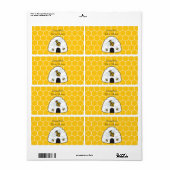 Bienenstöckchen-Flaschenetikett (Vorne)