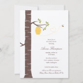 Bienenstockdusche/Party Einladung (Vorderseite)