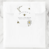 Bienenstockdusche Runder Aufkleber (Tasche)