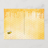 Bienenstöcke als Brautdusche Postkarte (Rückseite)