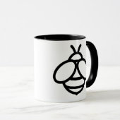 Bienenstöcke, Bienendiagramm Tasse (VorderseiteRechts)