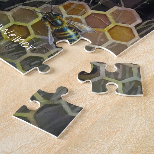 Bienenstöcke Bienenstock Wasserfarben Kunst Puzzle (Seite)