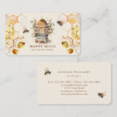 Bienenstöcke Bienenwärter Wasserfarbe Visitenkarte (Vorne/Hinten)