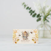 Bienenstöcke Bienenwärter Wasserfarbe Visitenkarte (Stehend Vorderseite)