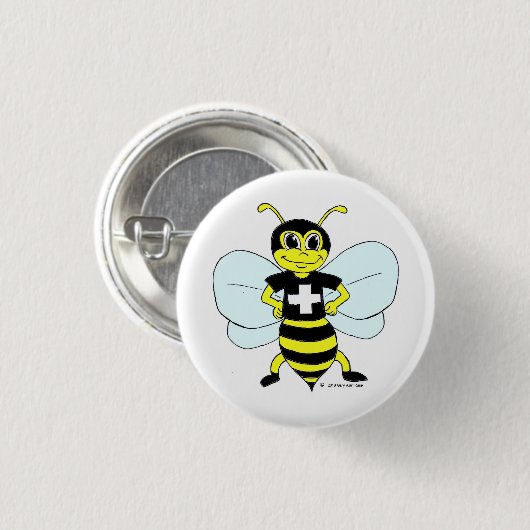 Bienenstöcke Button (Vorne & Hinten)