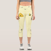 Bienenstöcke Cool Capri Leggings (Vorderseite)