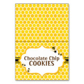 Bienenstöcke - Gelbe Zehntelkarte Tischnummer (Vorderseite)