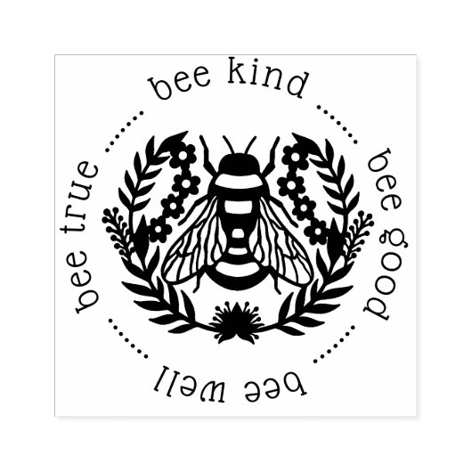 Bienenstöcke Gummistempel (Prägung)