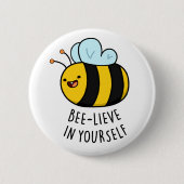 Bienenstöcke in Ihrem selbst Funny Bee Pun Button (Vorderseite)