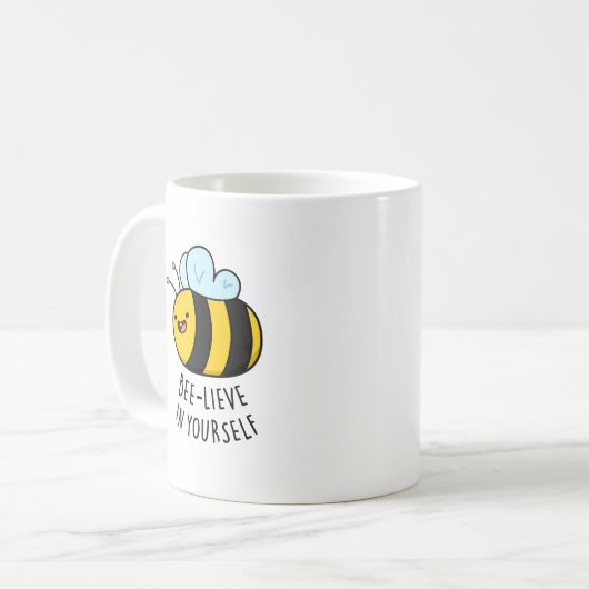 Bienenstöcke in Ihrem selbst Funny Bee Pun Kaffeetasse (Vorderseite Links)