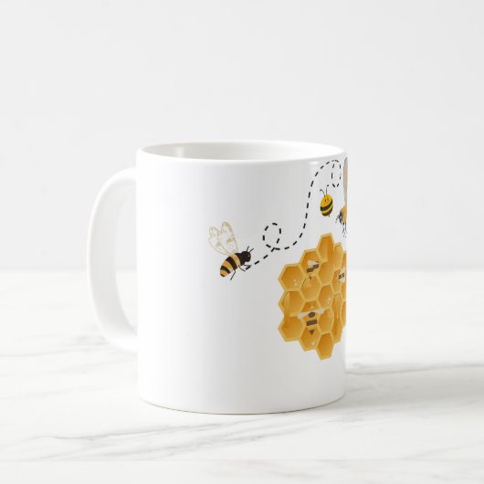 Bienenstöcke Kaffeetasse (Vorderseite Links)