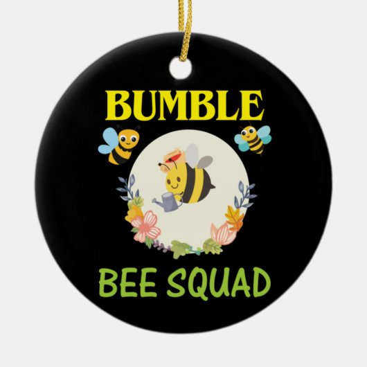 Bienenstöcke Keramik Ornament (Vorne)