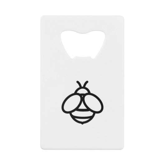 Bienenstöcke Niedliches Insekt Geldbeutel Flaschenöffner (Vorderseite)