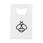 Bienenstöcke Niedliches Insekt Geldbeutel Flaschenöffner (Rückseite)