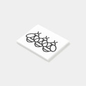 Bienenstöcke Niedliches Insekt Post-it Klebezettel (angewinkelt)