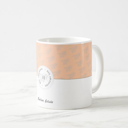 Bienenstöcke Phantastische Personalisierte Silberb Kaffeetasse (VorderseiteRechts)