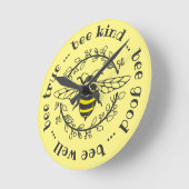 Bienenstöcke Runde Wanduhr (Winkel)